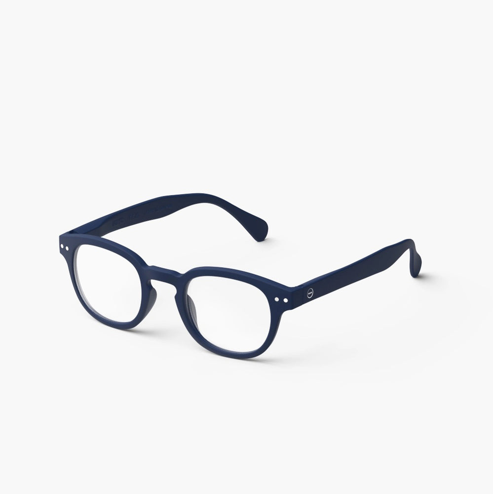 Reading Glasses +2 Square in Deep Blue Style C