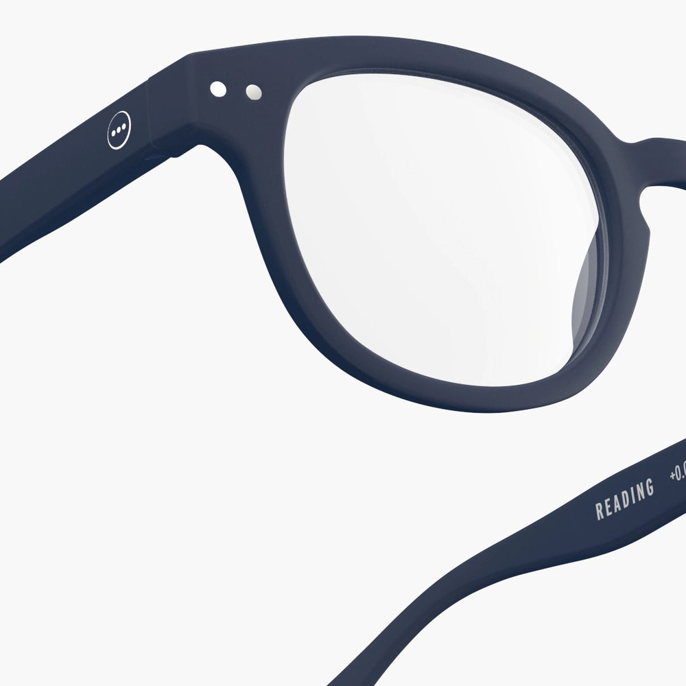 Reading Glasses +2 Square in Deep Blue Style C