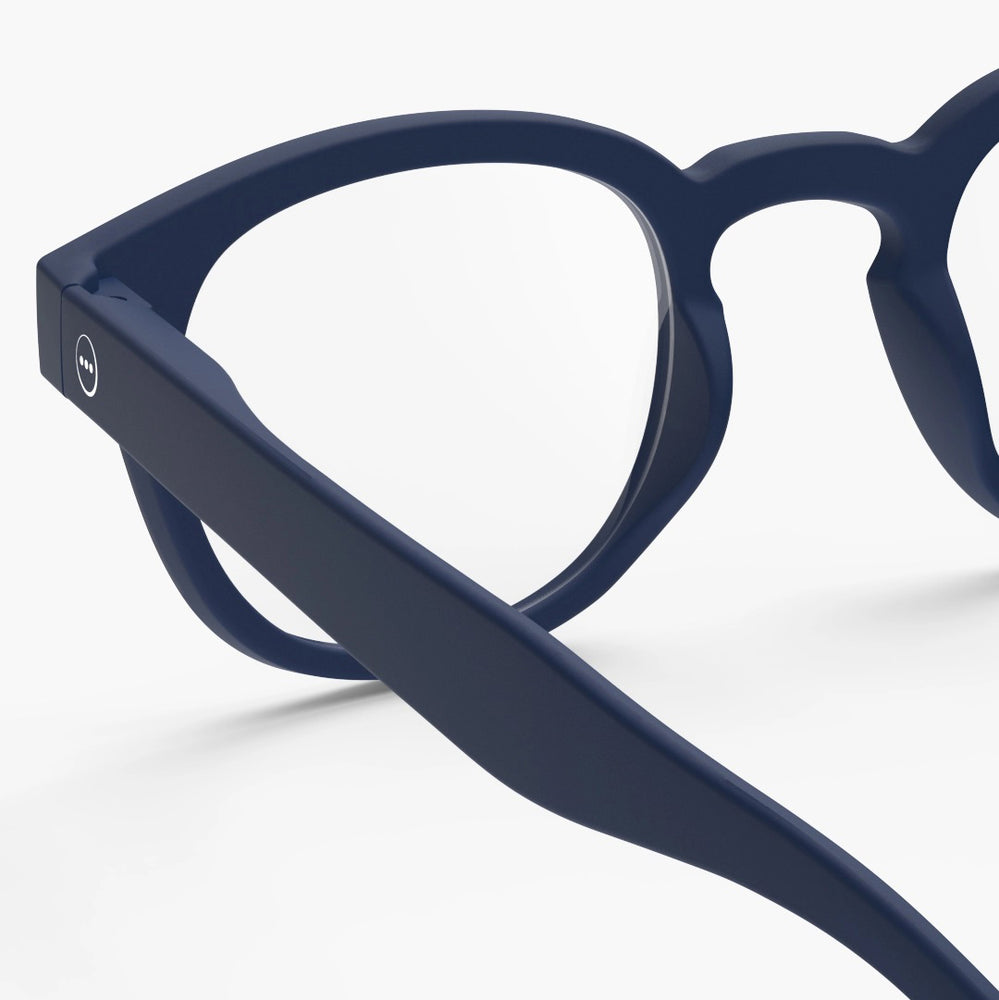 Reading Glasses +2 Square in Deep Blue Style C