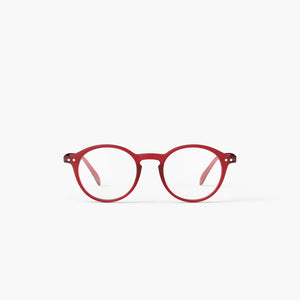 Reading Glasses 3 Round in Rosy Red Style D