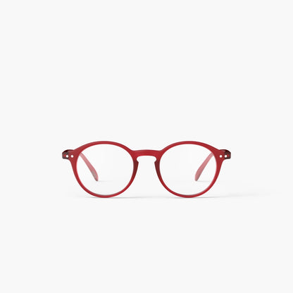 Reading Glasses 2 Round in Rosy Red Style D