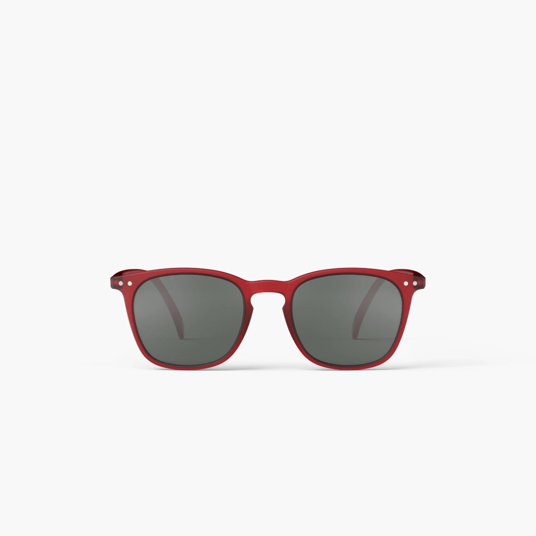 Sunglasses Shape E Trapezium in Rosy Red