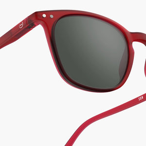 Sunglasses Shape E Trapezium in Rosy Red