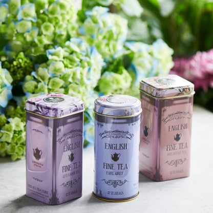 Vintage Floral 12 Teabag Tin Set - Image 1