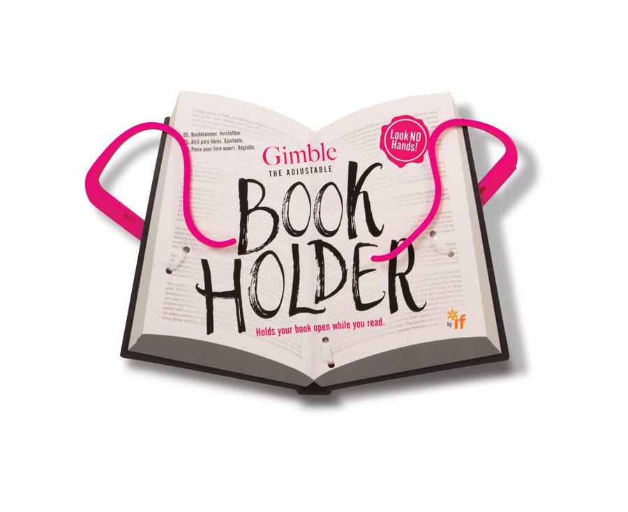 Gimble - Adjustable Book Holder - Tickled Pink - Image 1