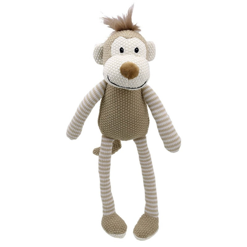 The Puppet Company - Knitted Toy | Monkey | Wilberry Knitted