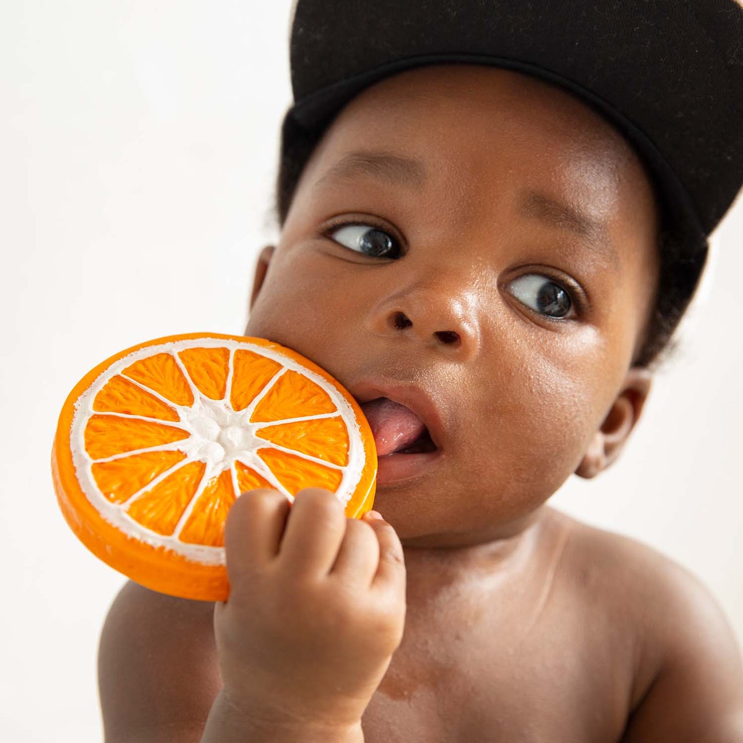 Oli & Carol - Baby Teether | Clementino The Orange Baby Teether