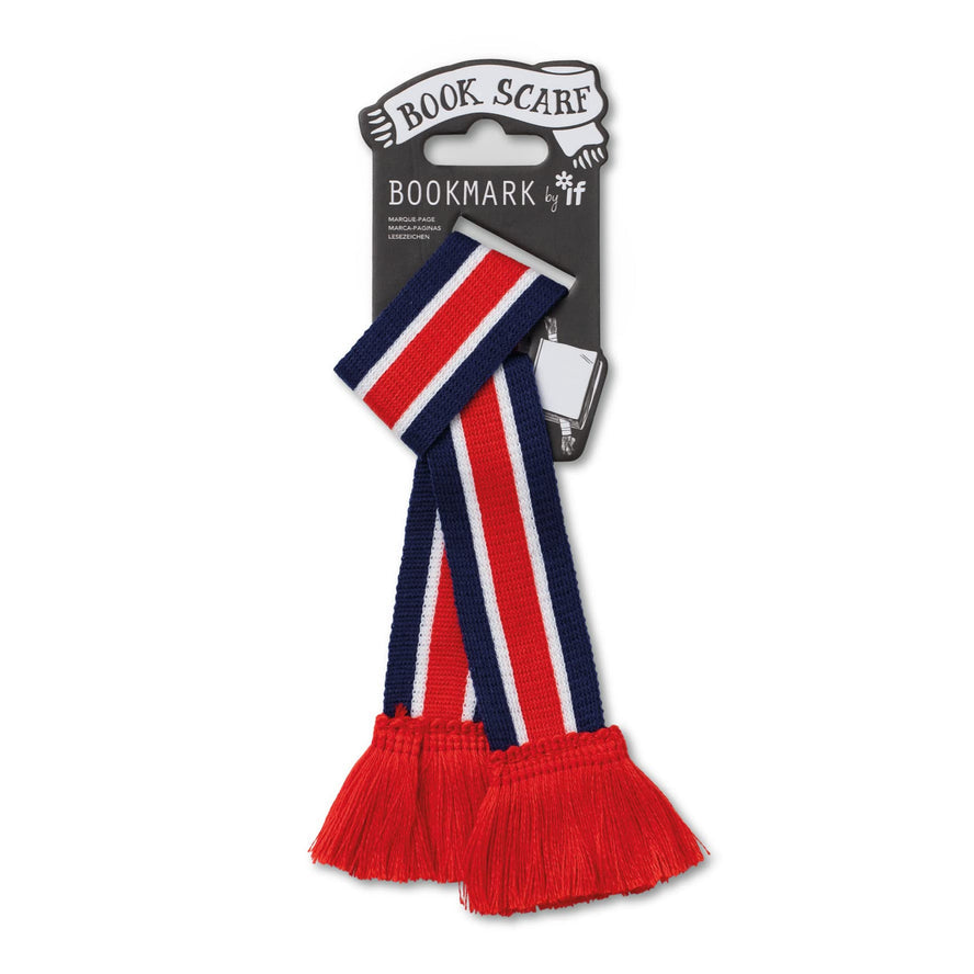 Book Scarf Bookmark - Red, White & Blue - Image 2