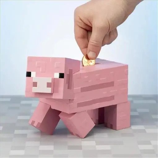 Paladone - Piggy Bank | Minecraft Pig Money Bank
