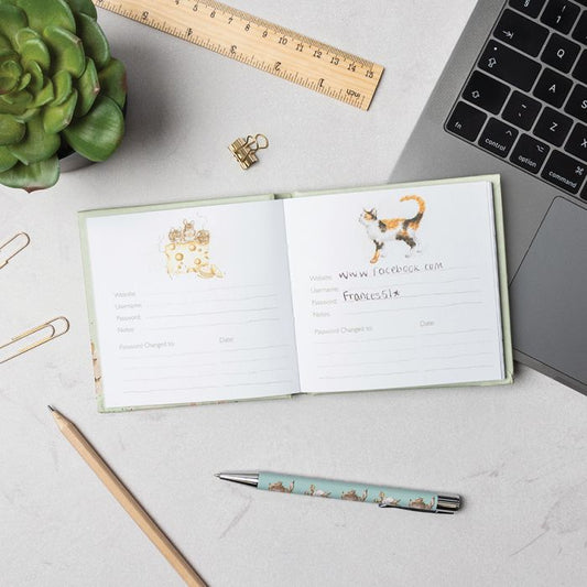 Floral Hedgehog Passwords Book - Image 1