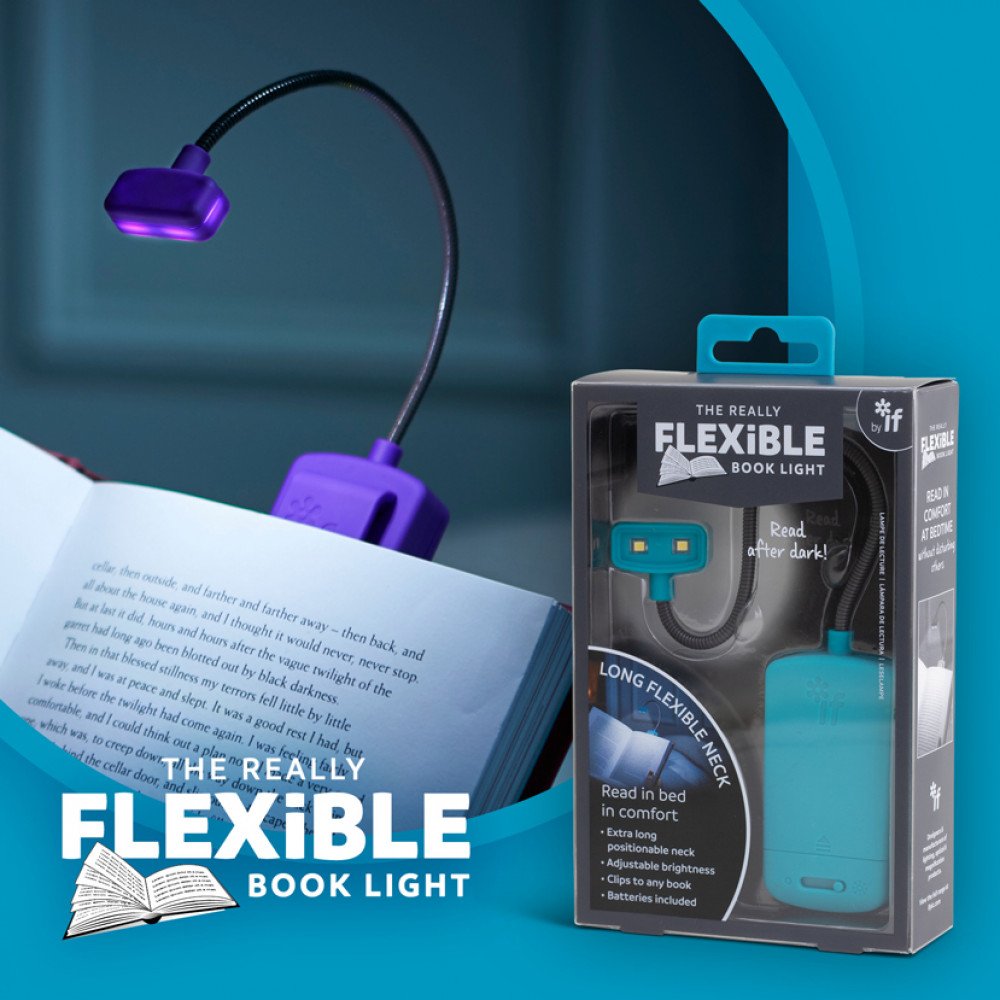 The Really Flexible Book Light - Turquoise - Image 2