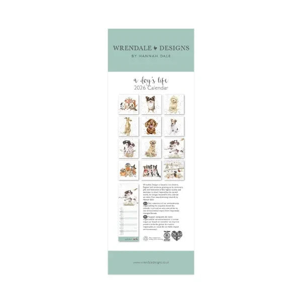 A Dog’s Life Slim Calendar 2026 - Image 2
