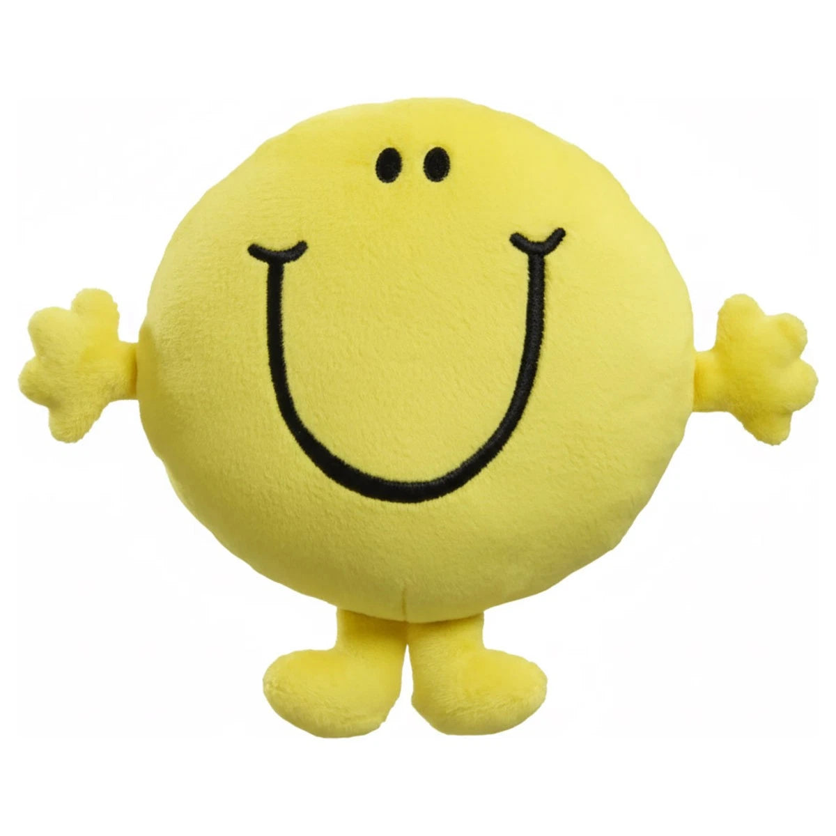Mr. Men – Mr. Happy Soft Plush Toy, Cuddly Collectible for Kids - Image 1