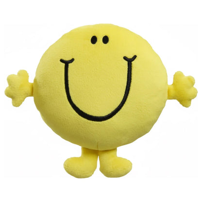 Mr. Men – Mr. Happy Soft Plush Toy, Cuddly Collectible for Kids - Image 1