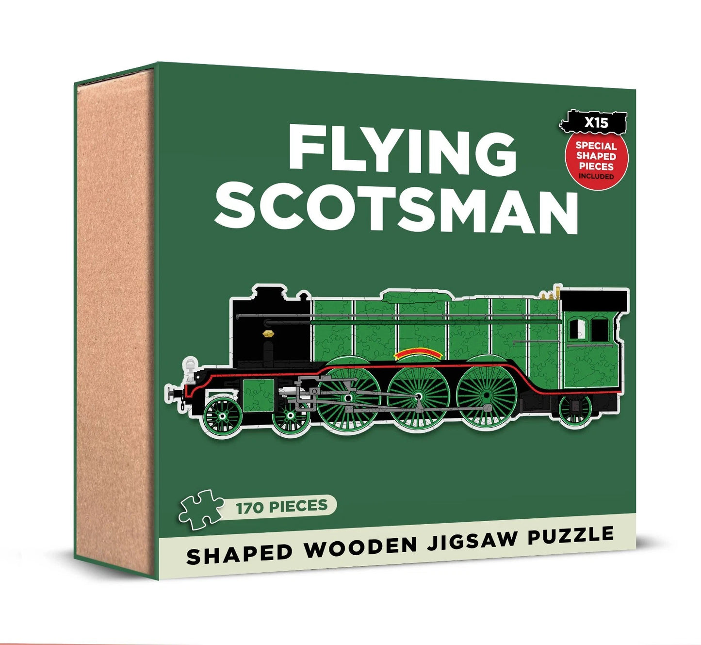 Flying Scotsman Shaped Wooden Jigsaw Puzzle 170 pieces - Image 1