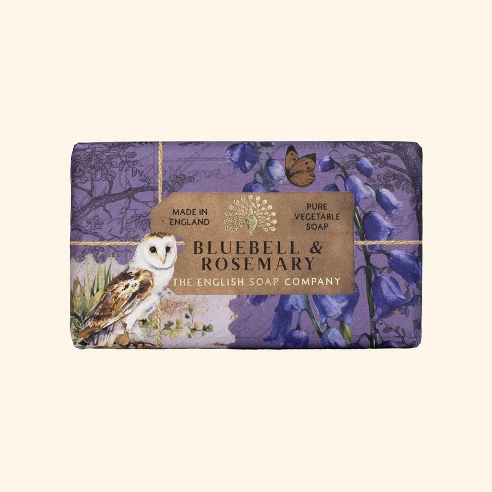 The English Soap Company Anniversary Bluebell and Rosemary Soap - Image 1