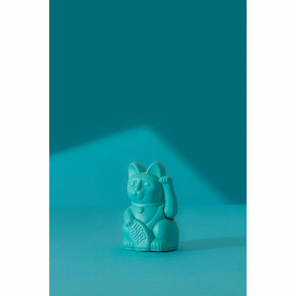 Waving Cat Lucky Cat Mini Turquoise