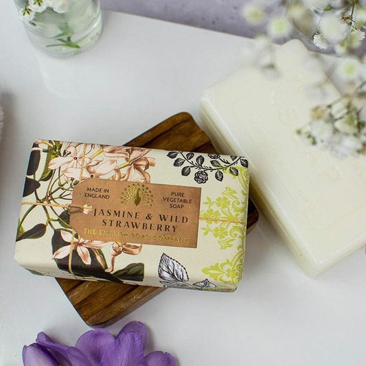 Anniversary Jasmine and Wild Strawberry Soap Bar - Image 2