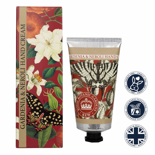 Kew Gardens Gardenia & Neroli Hand Cream (75ml) - Image 1