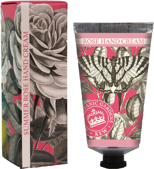 Kew Gardens Summer Rose Hand Cream 75ml - Image 1