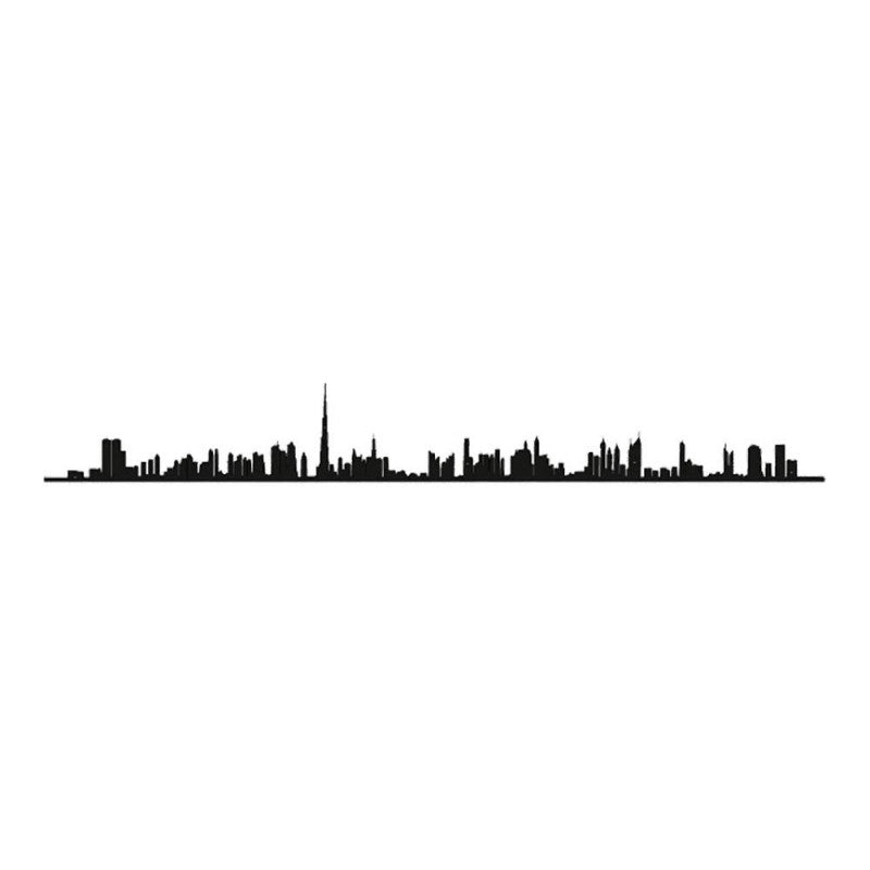 The Line - Silhouette | City Skyline Silhouette | Dubai