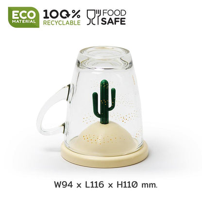 Qualy - Mug | Summer Mug | Cream-Green