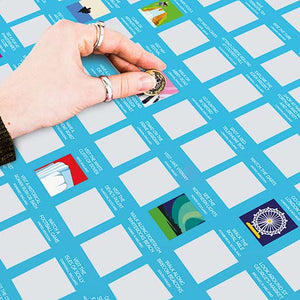 100 Things to do in the UK Bucket List Scratch Poster