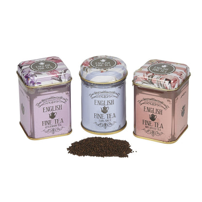 Vintage Floral Mini Tea Tin Set - Image 3