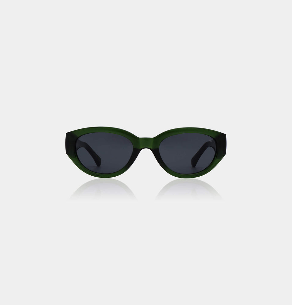 A.KJAERBEDE - Sunglasses | Winnie – Dark Green Transparent