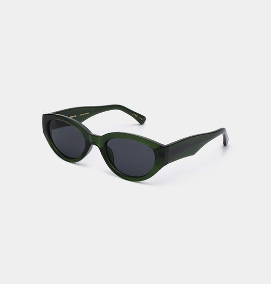 A.KJAERBEDE - Sunglasses | Winnie – Dark Green Transparent