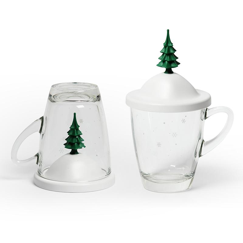 Qualy - Mug | Winter Mug | White-Green
