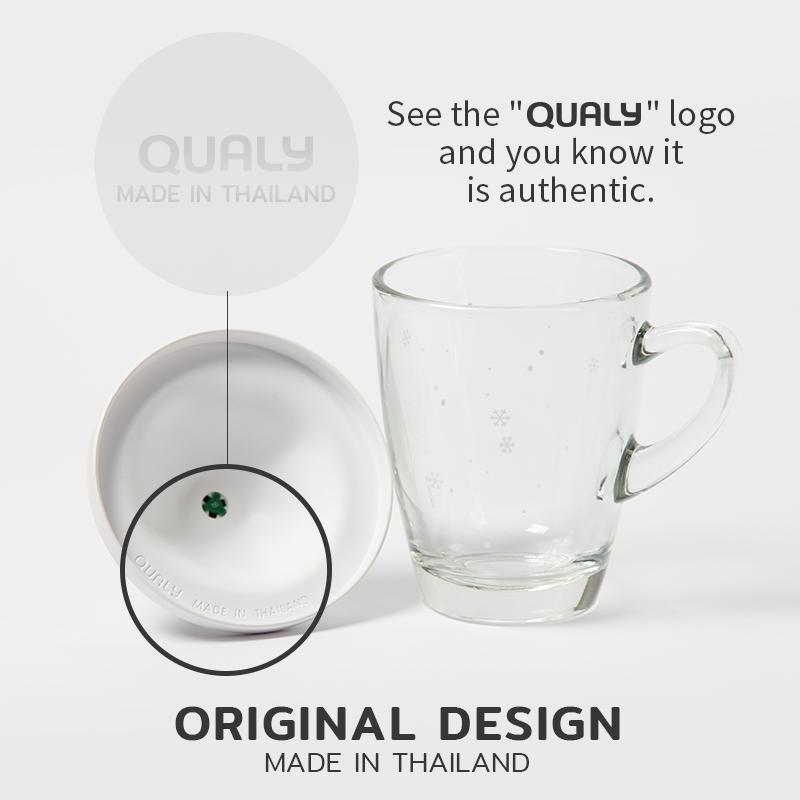 Qualy - Mug | Winter Mug | White-Green