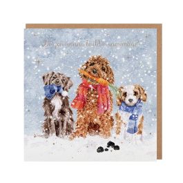Wrendale Designs Christmas Card - Do You Wanna Build a Snowman? Dog