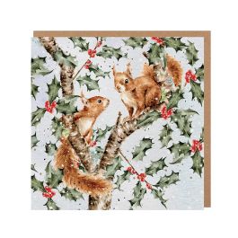 Wrendale Designs Christmas Card - Under the Holly Boughs