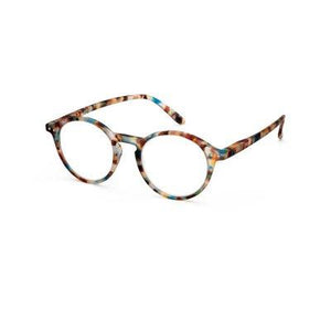 
            
                Load image into Gallery viewer, Reading Glasses Unisex Frame D Circular +2.5 Blue Tortoise
            
        