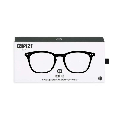 Reading Glasses Unisex Frame E Square +2.5 in Black - Brand Academy Store