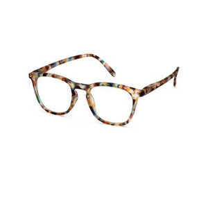 Reading Glasses Unisex Frame E Square +1 Blue Tortoise