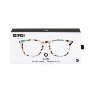 Reading Glasses Unisex Frame E Square +1 Blue Tortoise