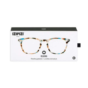 Reading Glasses Unisex Frame E Square +2 Blue Tortoise