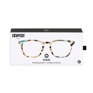 Reading Glasses Unisex Frame E Square +3 Blue Tortoise