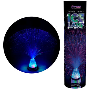 Fibre Optic Ice Lamp Light Display Crystals Blue