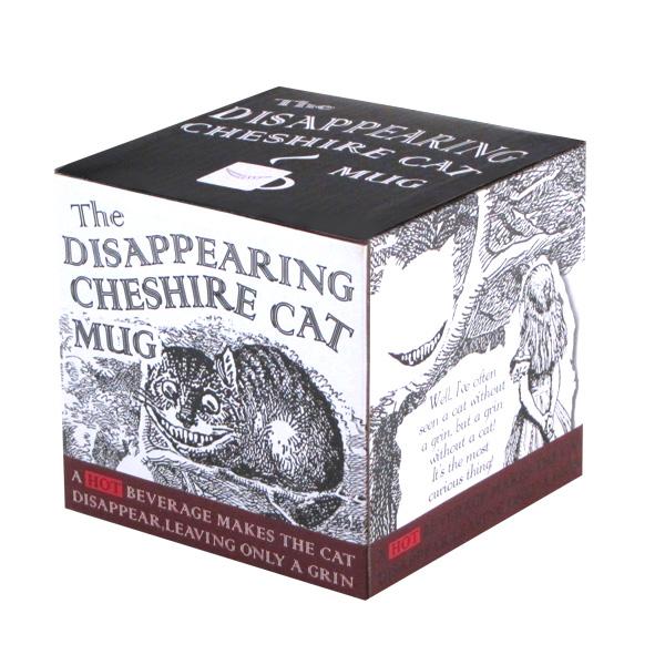 Mug with heat changing Cheshire Cat from Alice in Wonderland in white