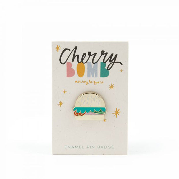 
            
                Load image into Gallery viewer, Pin Badge Burger Gold
            
        