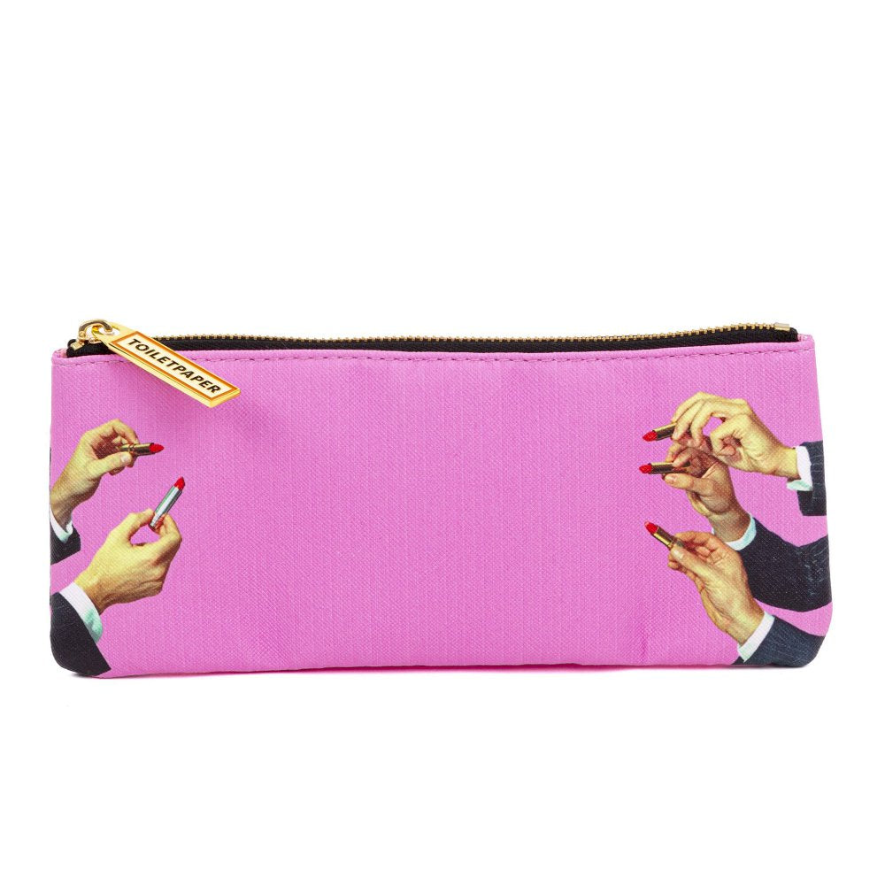 Pencil Case Seletti Lipstick in Pink