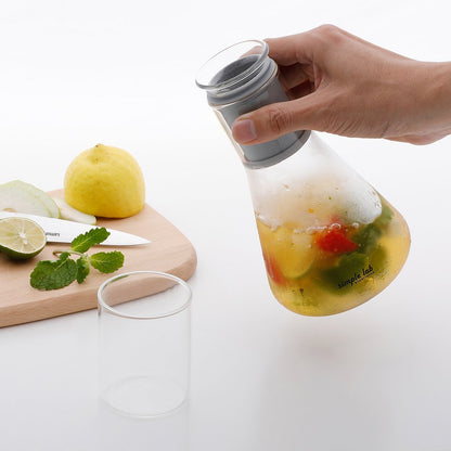 Tea Infuser & Shaker Glass Bottle Beaker