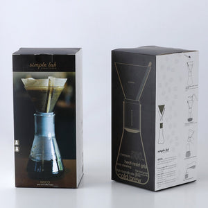 Coffee Set Mico Drip Brew Glass Beaker Filter Coffee