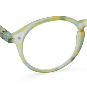 Reading Glasses +1.5 Round Joyful Cloud Yellow Blue Green D IZIPIZI
