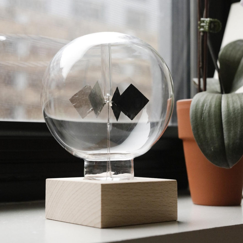 Solar Radiometer in Beechwood, Glass and Steel
