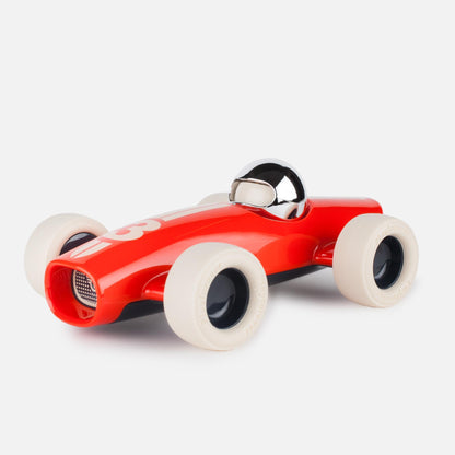 Toy Car Malibu Benjamin Number 3 in Red and Cream
