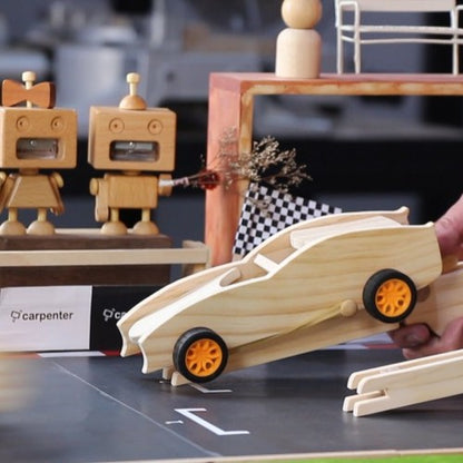 Toy Car with Launcher Wooden DIY